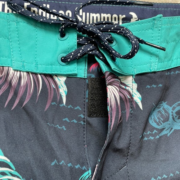 The Endless Summer Boardshorts Mens 32 Swim Trunks Palm Trees Tropical NWT - Picture 8 of 12